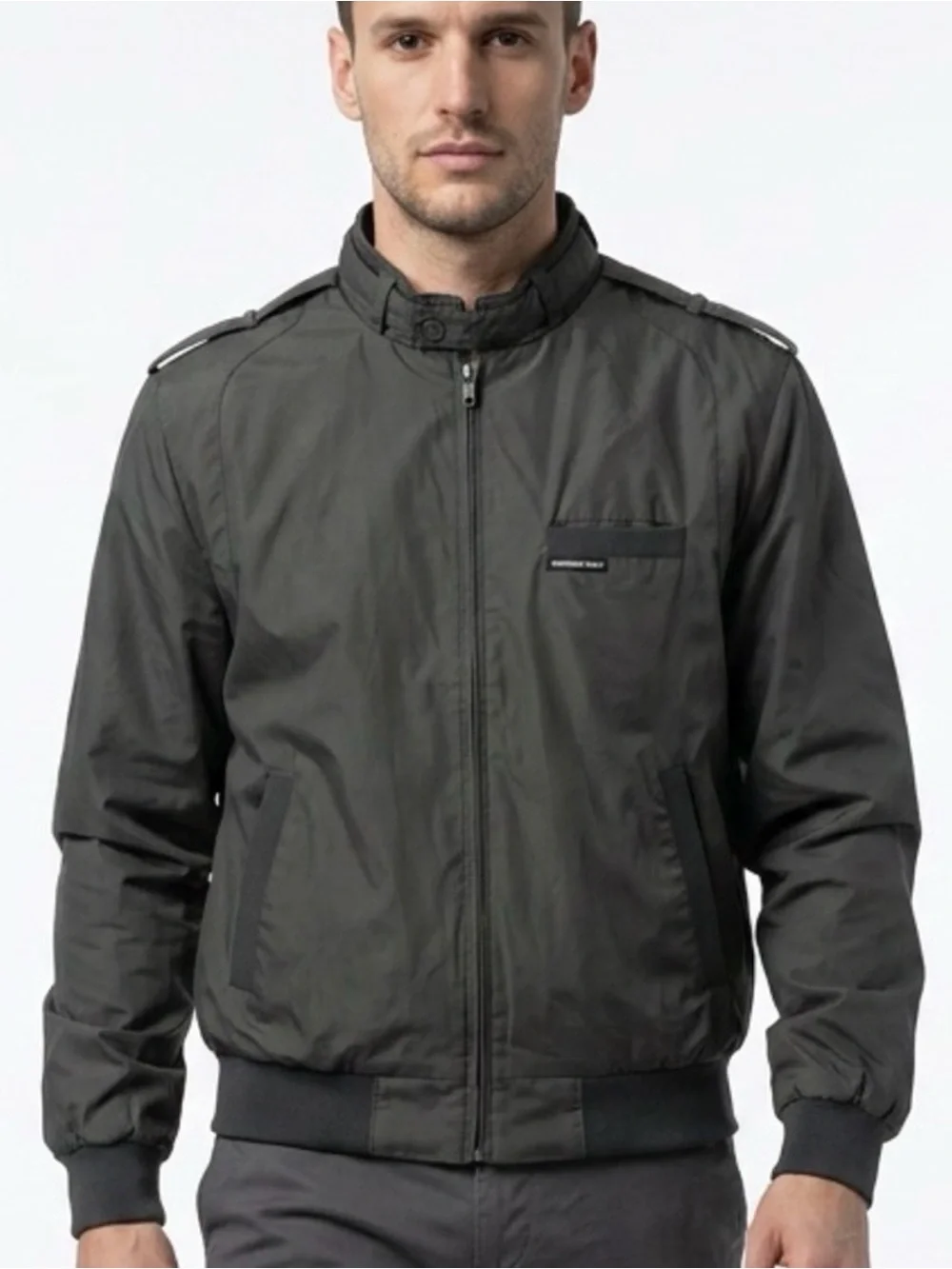 Members Only Vintage 80’s Iconic Racer Jacket Black Mens 38 Cafe Bomber Coat